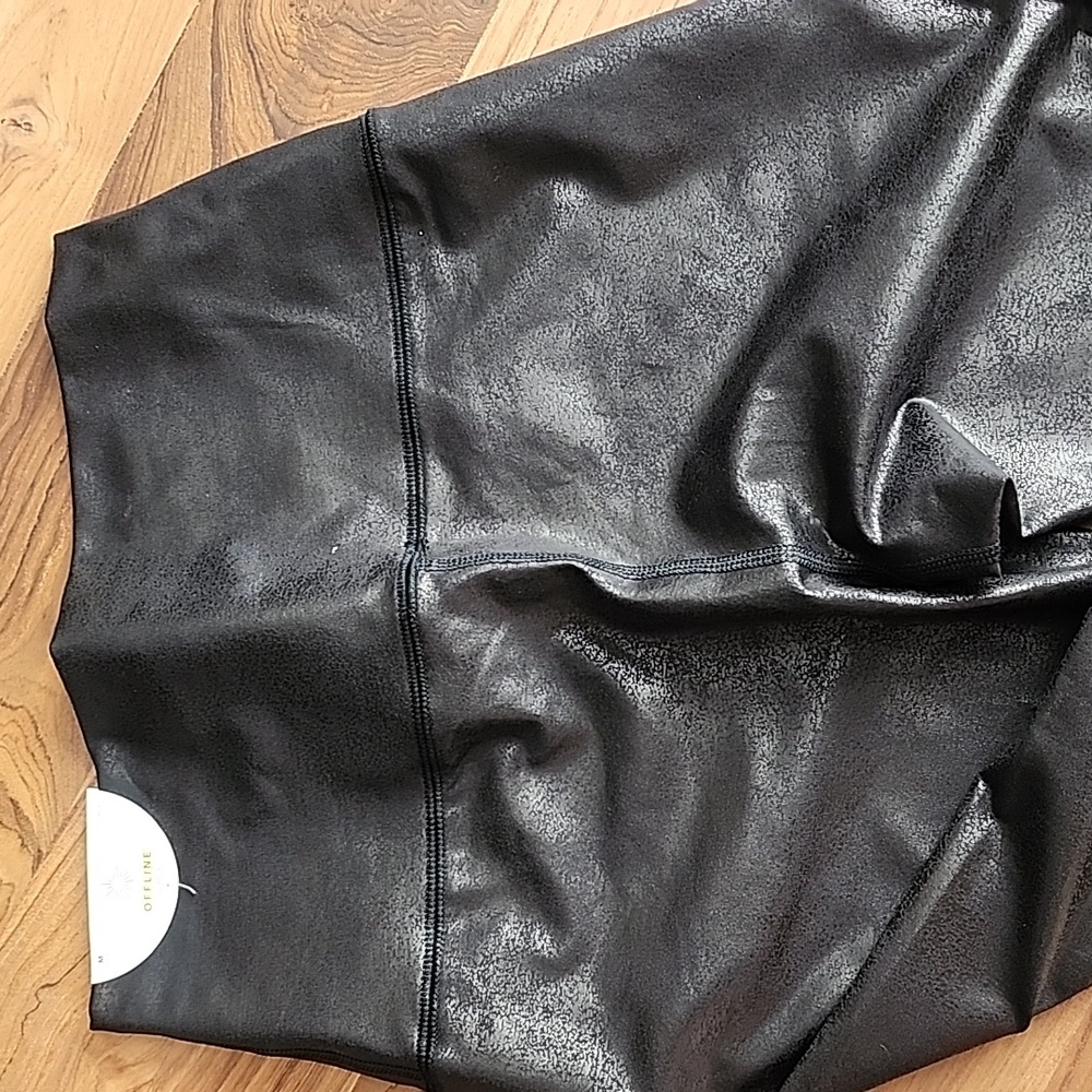 Aerie Offline Faux Leather leggings